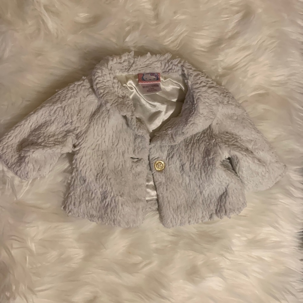 Sanrio. 0-3M. Hello Kitty sharpa jacket.